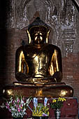 Bagan Myanmar. Image of Buddha of Dhammayazika pagoda. 